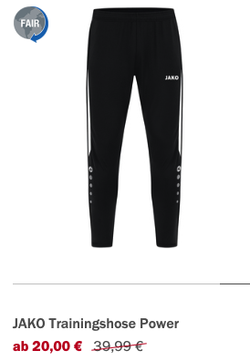 JAKO Trainingshose Power